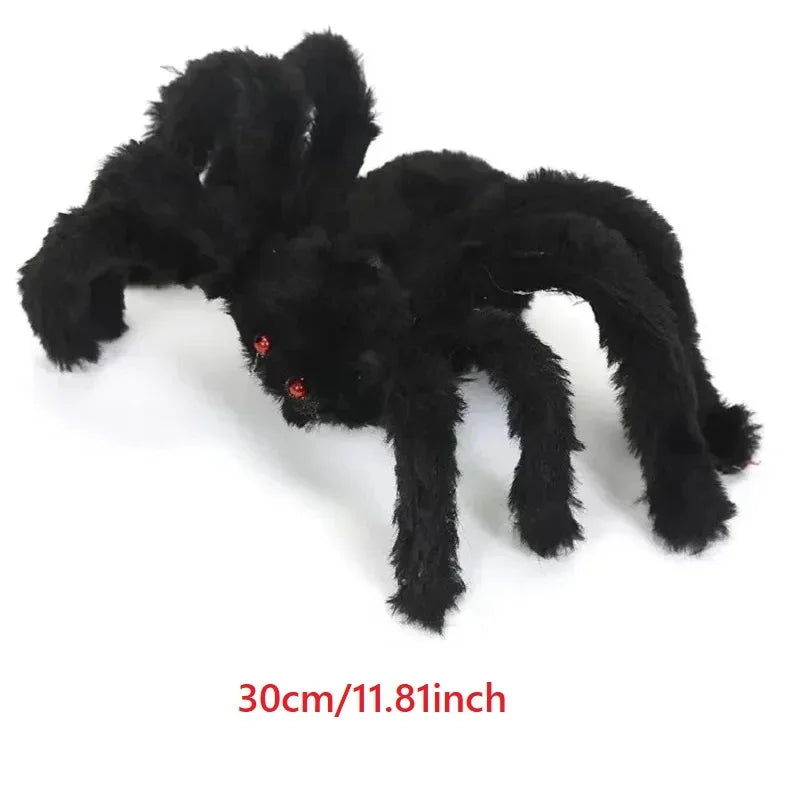 XXL Plüsch-Spinne - Halloween-Deko in 3 Größen: 30, 75 & 200 cm