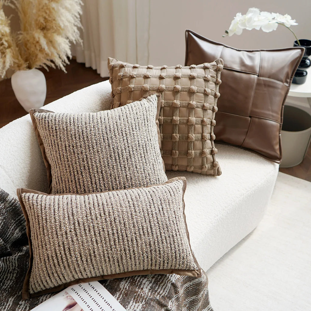 Kissenbezug Melard Rippenstruktur - Nordic Look für Sofa & Bett