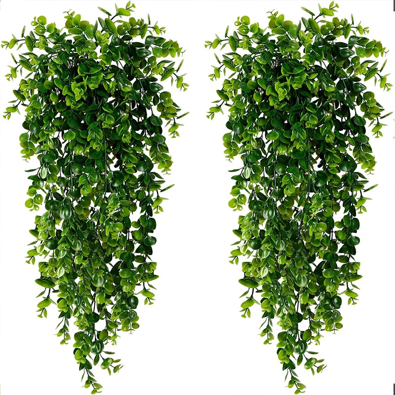Kunst-Hängepflanze Eukalyptus-Ranke - Wetterfeste Deko für drinnen & draußen