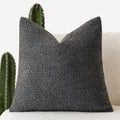 Bouclé-Kissenbezug 45x45 cm - Flauschig weiche Struktur für Sofa