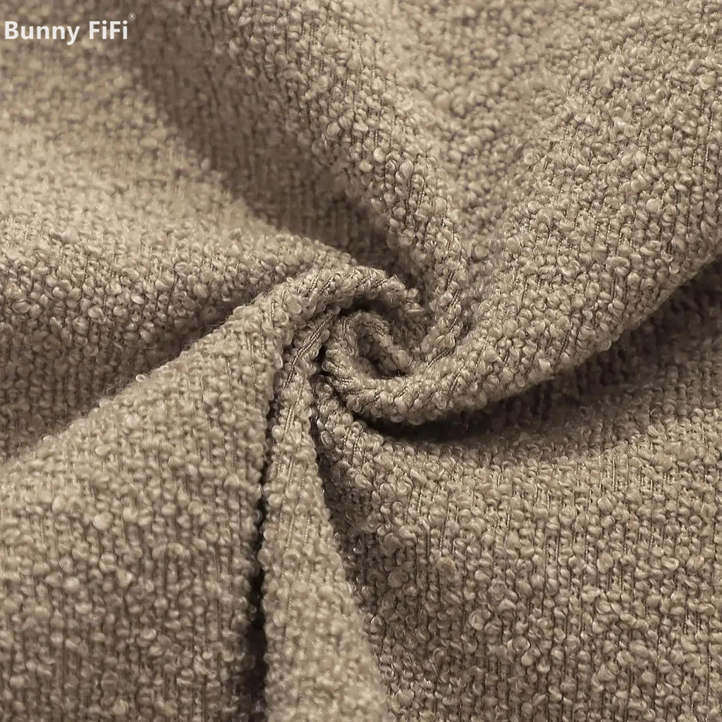 Bouclé-Kissenbezug 45x45 cm - Flauschig weiche Struktur für Sofa