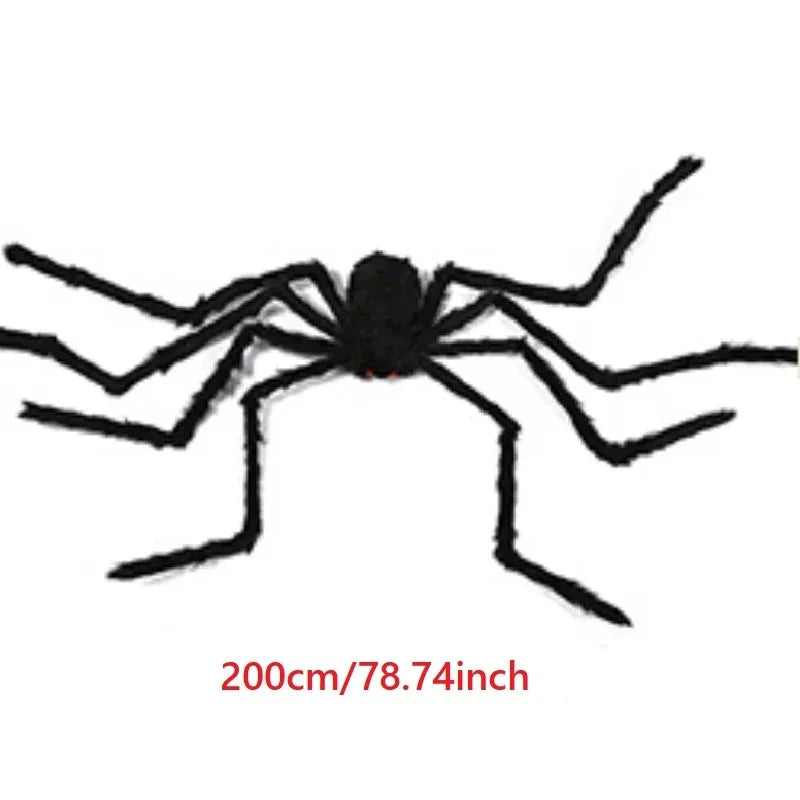 XXL Plüsch-Spinne - Halloween-Deko in 3 Größen: 30, 75 & 200 cm