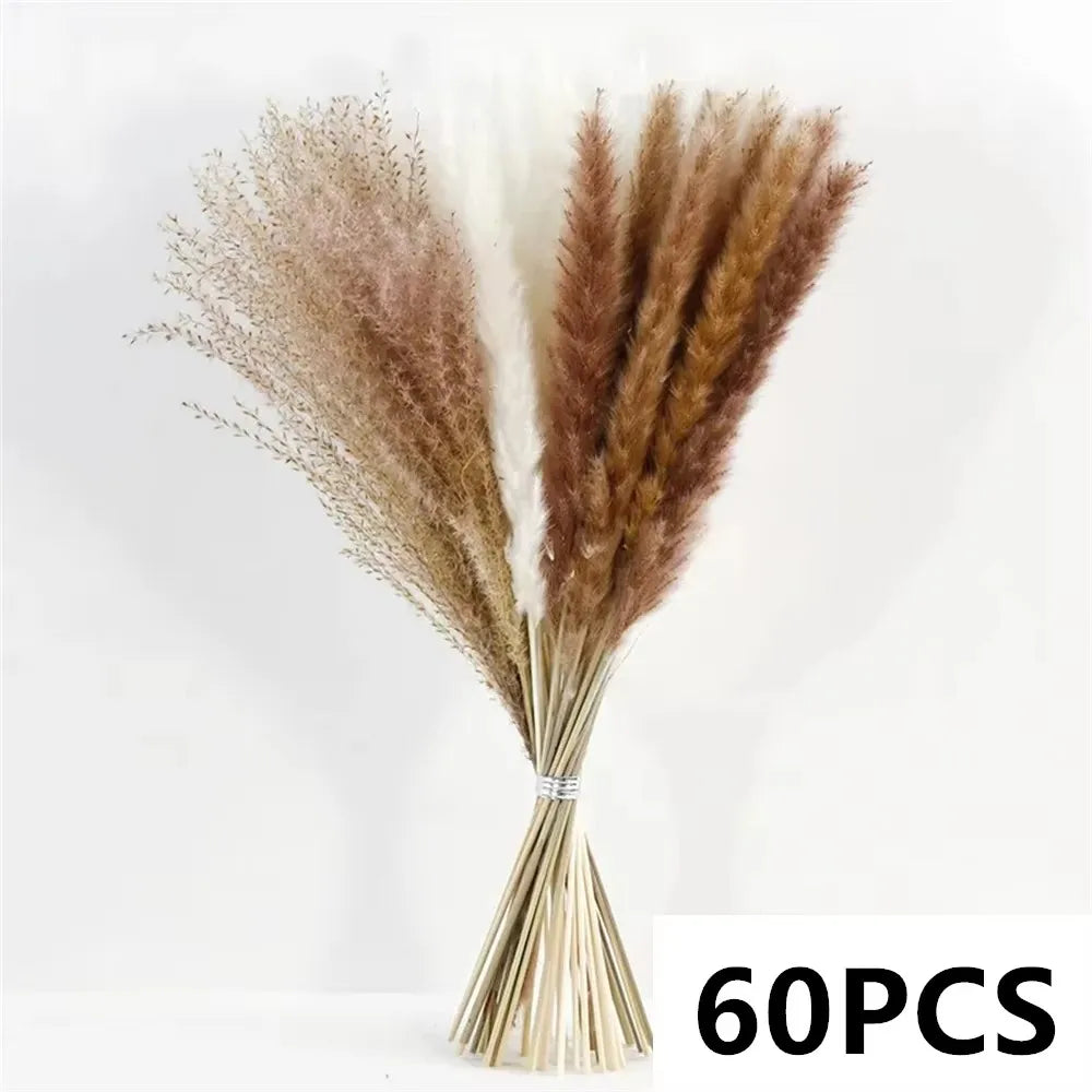 Getrockneter Blumenstrauß Boho - Pampasgras, Baumwolle & Eukalyptus