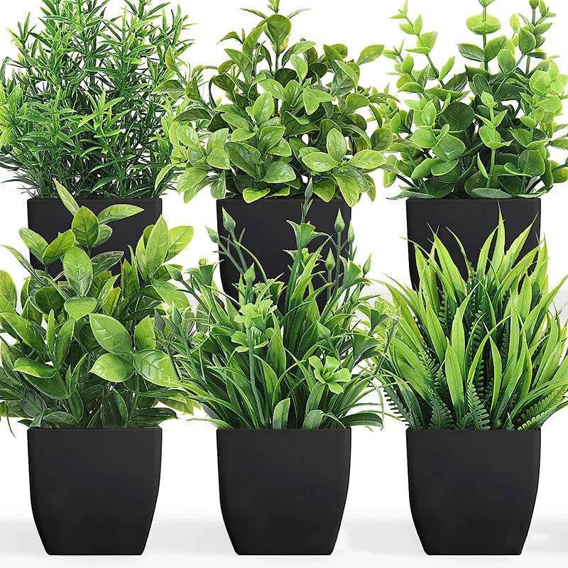 Kunstpflanze im Topf - Bonsai & Grünpflanzen für Tisch, Büro & Bad