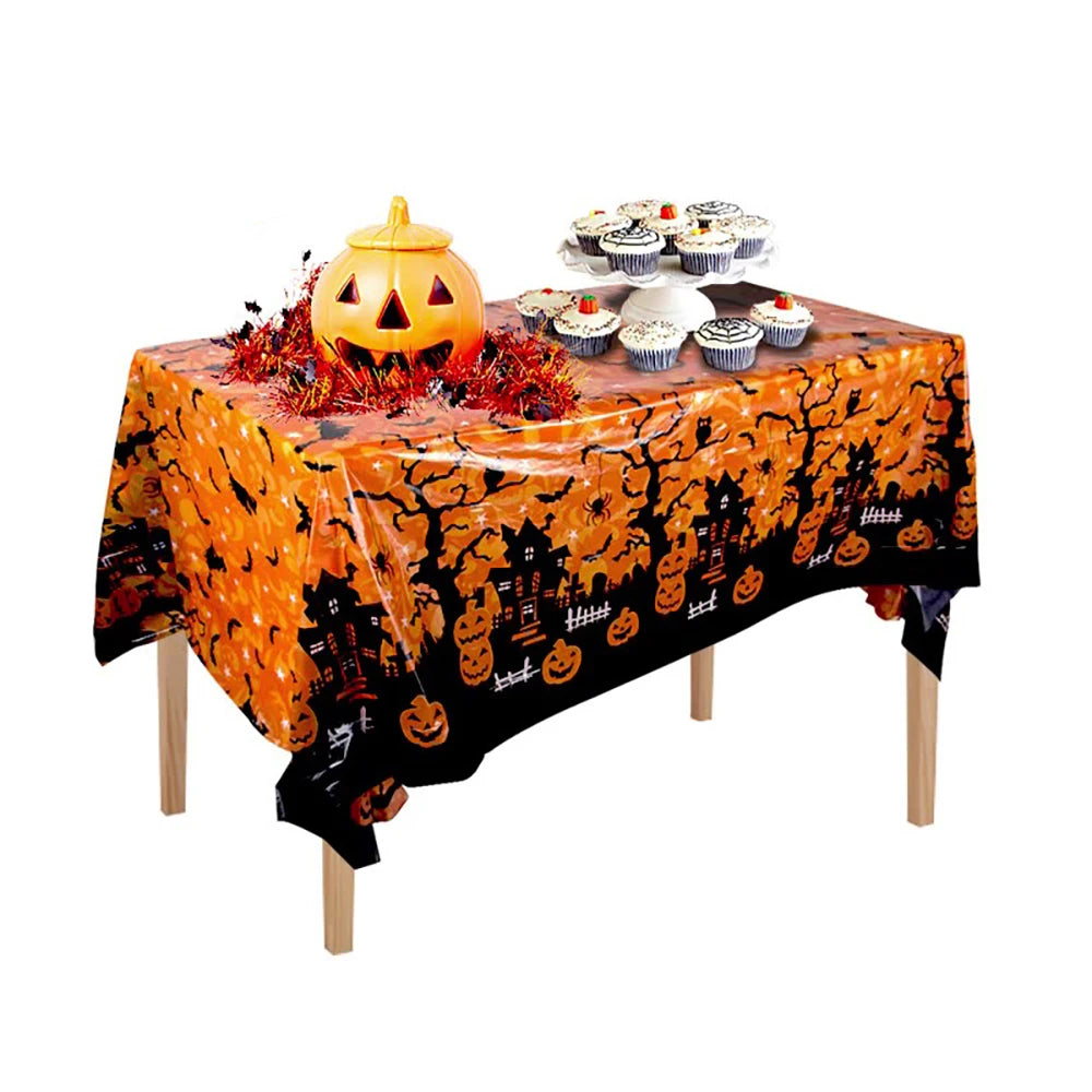 Halloween Tischdecke Einweg - 4 Motive für Party & Buffet