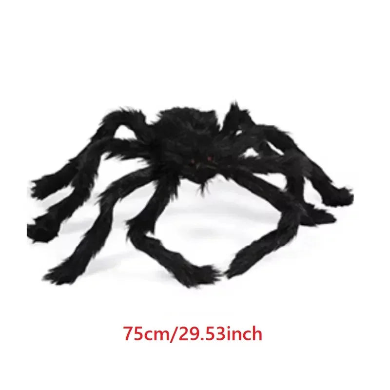 XXL Plüsch-Spinne - Halloween-Deko in 3 Größen: 30, 75 & 200 cm