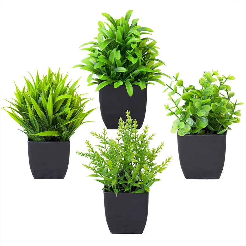 Kunstpflanze im Topf - Bonsai & Grünpflanzen für Tisch, Büro & Bad