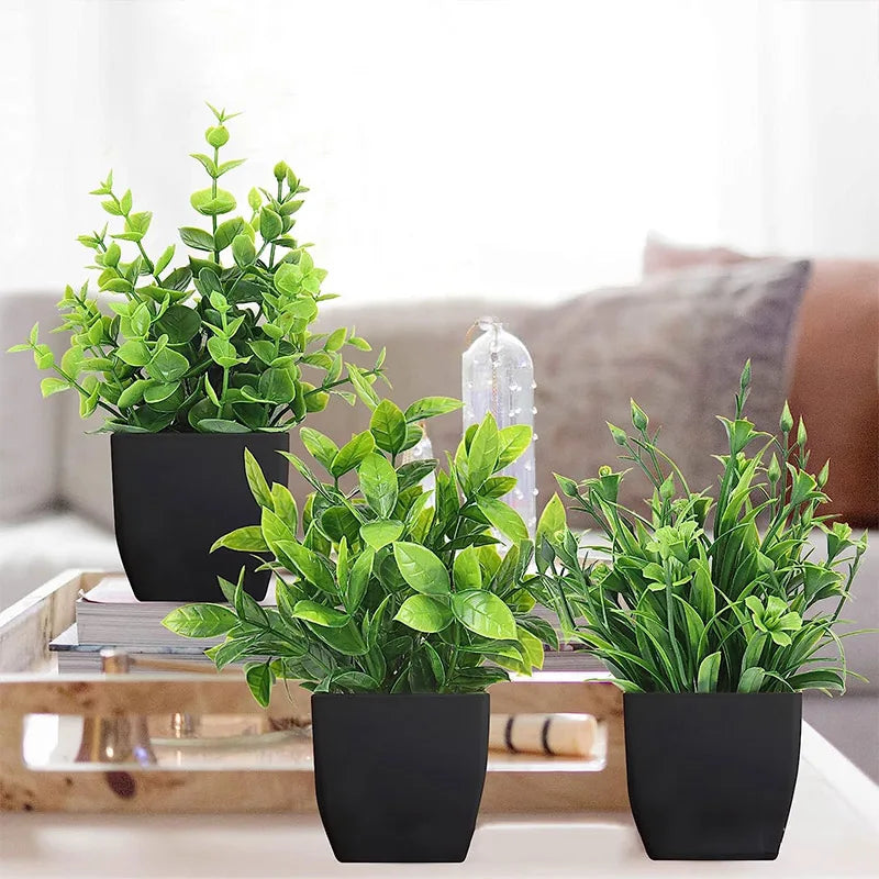 Kunstpflanze im Topf - Bonsai & Grünpflanzen für Tisch, Büro & Bad