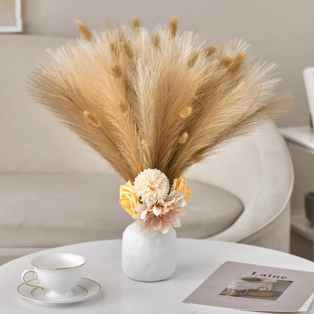 Pampasgras-Bund 15 Stück 55 cm - Trockenblumen-Deko für Vase & Hochzeit