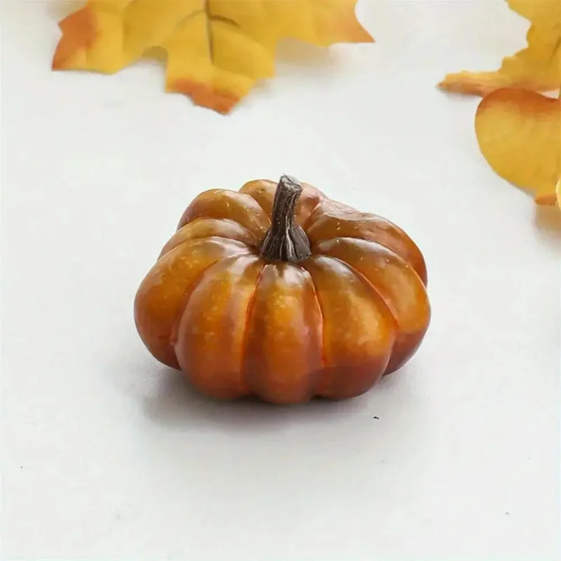 Künstliche Kürbisse 9er-Set - Herbstdeko für Tisch, Regal & Fensterbank