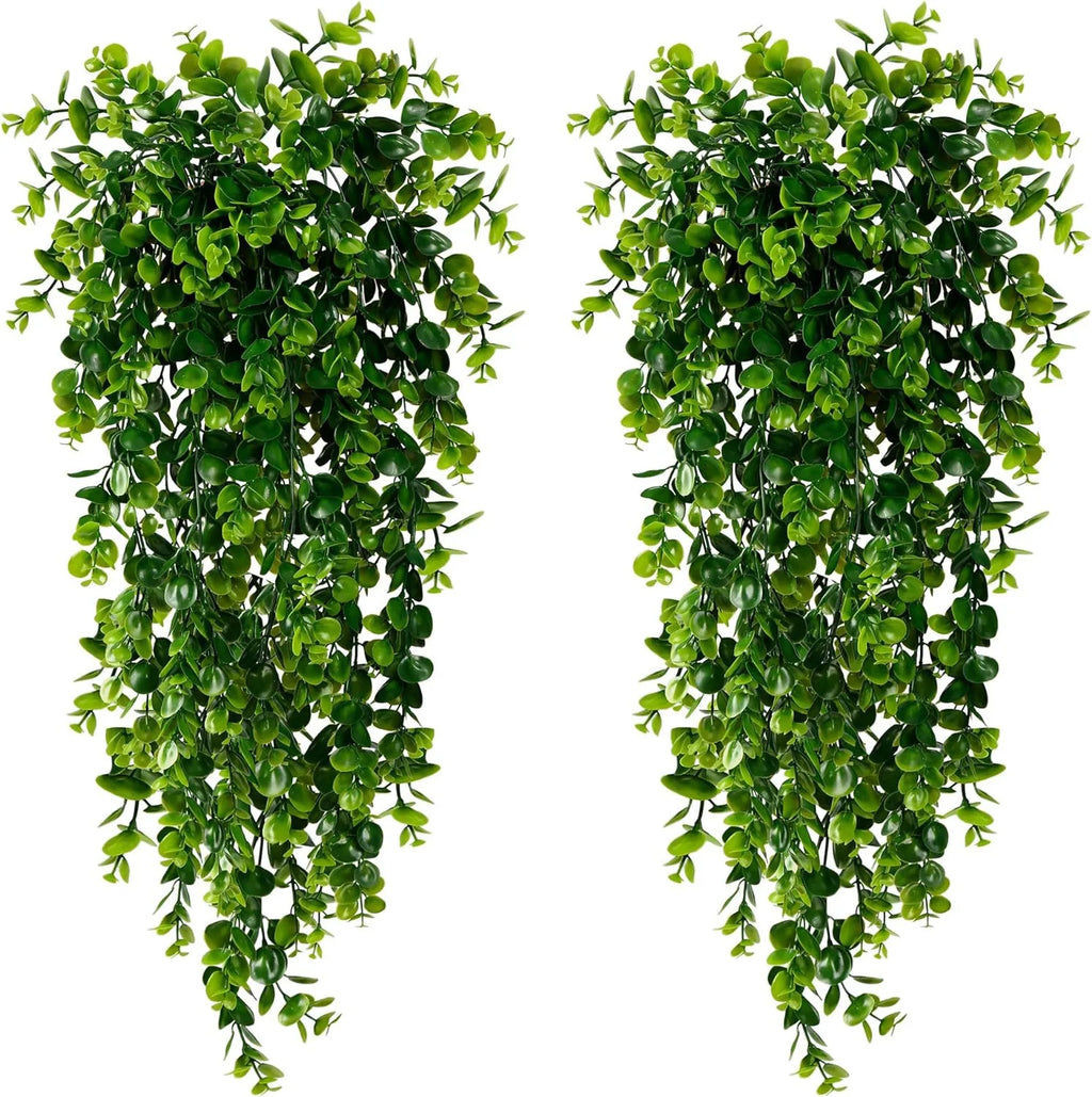 Kunst-Hängepflanze Eukalyptus-Ranke - Wetterfeste Deko für drinnen & draußen